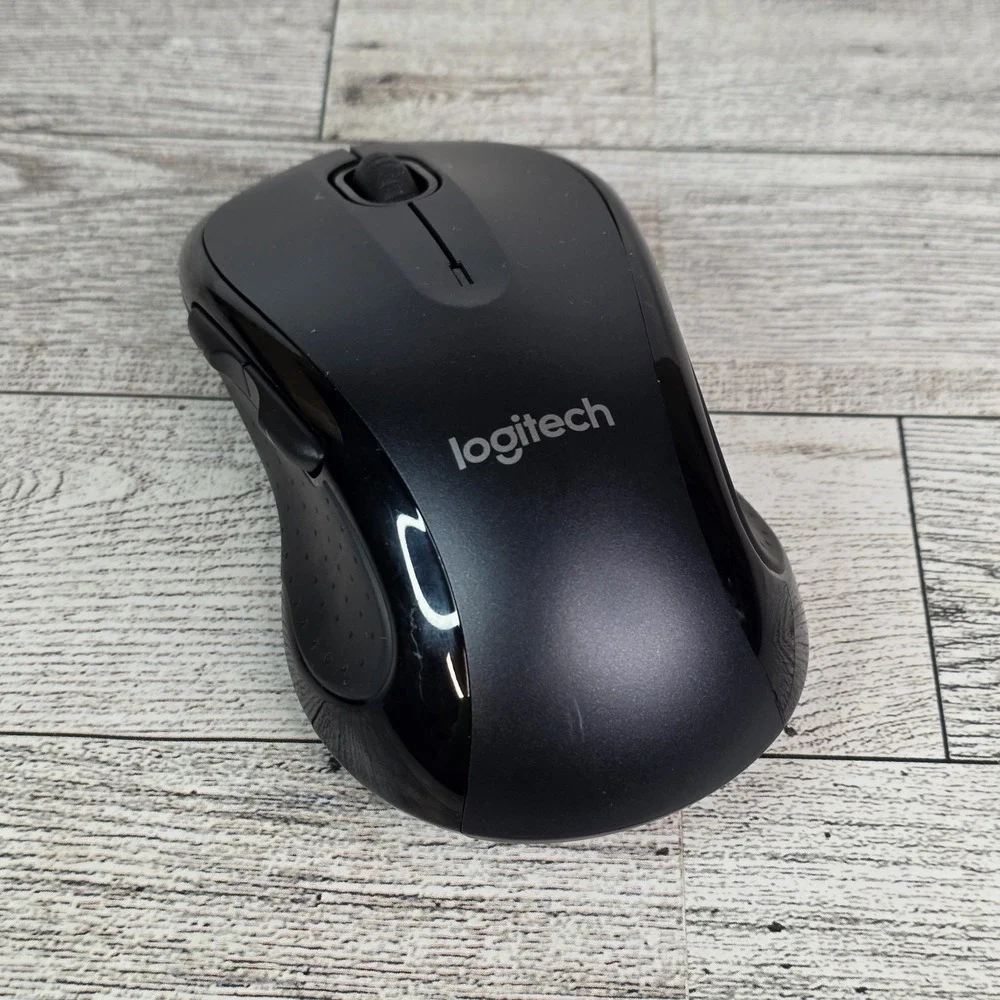 Logitech M510 Wireless Laser Mouse Black With USB Dongle Receiver Works